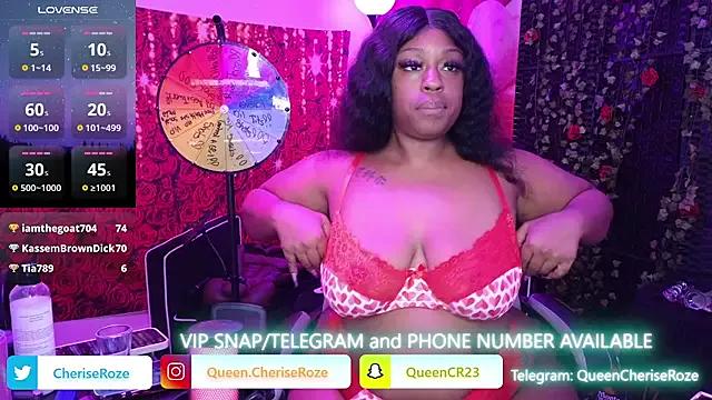 cheriserozequeen from StripChat is Freechat